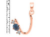Labradorite & White Topaz Alphabet U Pendant LBD-RDA-73.