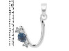 Labradorite & White Topaz Alphabet U Pendant LBD-RDA-73.