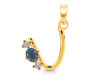 Labradorite & White Topaz Alphabet U Pendant LBD-RDA-73.