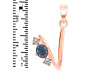 Labradorite & White Topaz Alphabet V Pendant LBD-RDA-74.