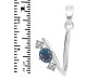 Labradorite & White Topaz Alphabet V Pendant LBD-RDA-74.