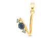 Labradorite & White Topaz Alphabet V Pendant LBD-RDA-74.