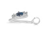 Labradorite & White Topaz Alphabet V Pendant LBD-RDA-74.