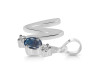 Labradorite & White Topaz Alphabet W Pendant LBD-RDA-75.