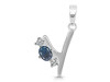 Labradorite & White Topaz Alphabet Y Pendant LBD-RDA-77.