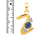 Labradorite & White Topaz Alphabet Z Pendant LBD-RDA-78.
