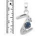 Labradorite & White Topaz Alphabet Z Pendant LBD-RDA-78.