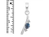 Labradorite & White Topaz Alphabet I Pendant LBD-RDA-9.