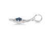 Labradorite & White Topaz Alphabet I Pendant LBD-RDA-9.