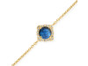 Labradorite & White Topaz Bracelet With Adjustable Camera Lock LBD-RDB-66.