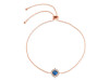 Labradorite & White Topaz Bracelet With Adjustable Camera Lock LBD-RDB-67.