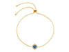 Labradorite & White Topaz Bracelet With Adjustable Camera Lock LBD-RDB-67.