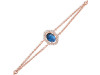 Labradorite & White Topaz Bracelet With Adjustable Camera Lock LBD-RDB-68.