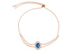 Labradorite & White Topaz Bracelet With Adjustable Camera Lock LBD-RDB-68.
