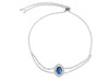 Labradorite & White Topaz Bracelet With Adjustable Camera Lock LBD-RDB-68.