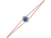Labradorite & White Topaz Bracelet With Adjustable Camera Lock LBD-RDB-83.