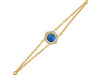 Labradorite & White Topaz Bracelet With Adjustable Camera Lock LBD-RDB-83.