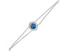 Labradorite & White Topaz Bracelet With Adjustable Camera Lock LBD-RDB-83.