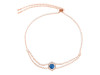Labradorite & White Topaz Bracelet With Adjustable Camera Lock LBD-RDB-83.