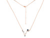 Pisces Zodiac Star Constellation Labradorite & White Topaz Necklace LBD-RDN-387.