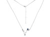 Pisces Zodiac Star Constellation Labradorite & White Topaz Necklace LBD-RDN-387.