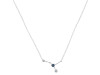 cancer Zodiac Star Constellation Labradorite & White Topaz Necklace LBD-RDN-486.