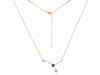 cancer Zodiac Star Constellation Labradorite & White Topaz Necklace LBD-RDN-486.