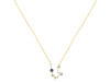 Aquarius Zodiac Star Constellation Labradorite & White Topaz Necklace LBD-RDN-487.