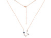 Aquarius Zodiac Star Constellation Labradorite & White Topaz Necklace LBD-RDN-487.