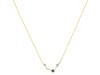 Aries Zodiac Star Constellation Labradorite & White Topaz Necklace LBD-RDN-488.