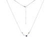 Aries Zodiac Star Constellation Labradorite & White Topaz Necklace LBD-RDN-488.