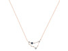 Capricorn Zodiac Star Constellation Labradorite & White Topaz Necklace LBD-RDN-489.