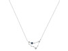 Capricorn Zodiac Star Constellation Labradorite & White Topaz Necklace LBD-RDN-489.