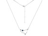 Capricorn Zodiac Star Constellation Labradorite & White Topaz Necklace LBD-RDN-489.