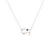 Gemini Zodiac Star Constellation Labradorite & White Topaz Necklace LBD-RDN-490.