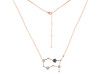 Gemini Zodiac Star Constellation Labradorite & White Topaz Necklace LBD-RDN-490.
