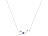 Taurus Zodiac Star Constellation Labradorite & White Topaz Necklace LBD-RDN-492.