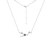 Taurus Zodiac Star Constellation Labradorite & White Topaz Necklace LBD-RDN-492.