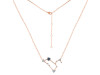 Leo Zodiac Star Constellation Labradorite & White Topaz Necklace LBD-RDN-493.