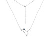 Leo Zodiac Star Constellation Labradorite & White Topaz Necklace LBD-RDN-493.