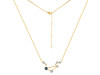 Libra Zodiac Star Constellation Labradorite & White Topaz Necklace LBD-RDN-494.