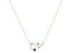 Scorpio Zodiac Star Constellation Labradorite & White Topaz Necklace LBD-RDN-495.