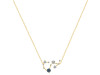 Scorpio Zodiac Star Constellation Labradorite & White Topaz Necklace LBD-RDN-495.