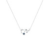 Scorpio Zodiac Star Constellation Labradorite & White Topaz Necklace LBD-RDN-495.