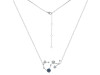 Scorpio Zodiac Star Constellation Labradorite & White Topaz Necklace LBD-RDN-495.