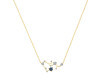 Sagittarius Zodiac Star Constellation Labradorite & White Topaz Necklace LBD-RDN-496.