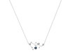 Sagittarius Zodiac Star Constellation Labradorite & White Topaz Necklace LBD-RDN-496.