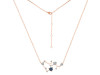 Sagittarius Zodiac Star Constellation Labradorite & White Topaz Necklace LBD-RDN-496.