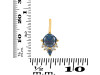 Labradorite & White Topaz Pendant LBD-RDP-729.