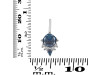 Labradorite & White Topaz Pendant LBD-RDP-729.